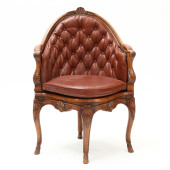 LOUIS XV STYLE CARVE OAK CORNE