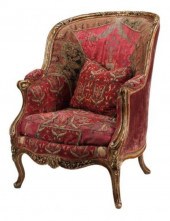 LOUIS XV STYLE CARVED & GILT B