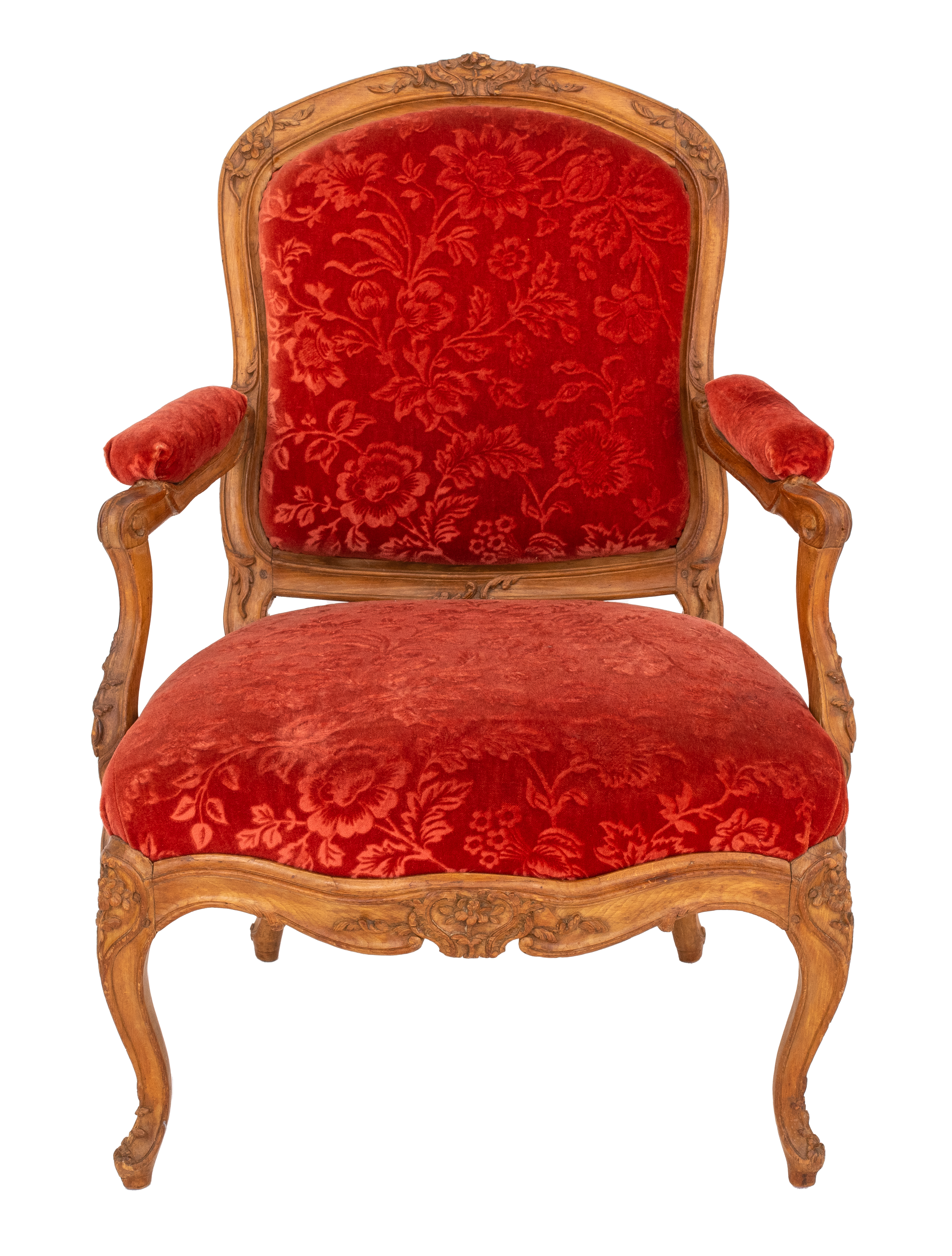 LOUIS XV STYLE CARVED BEECHWOOD