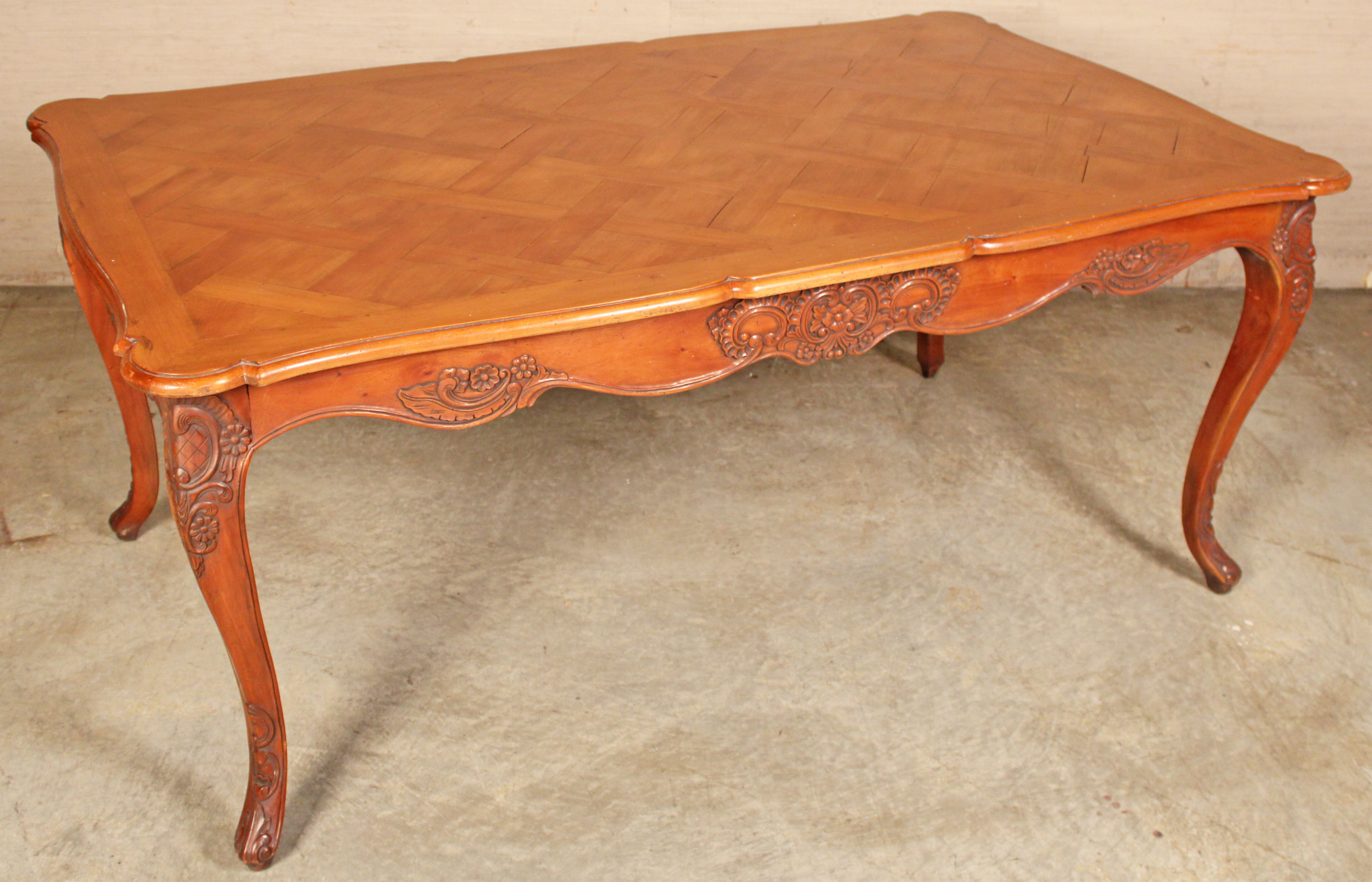 LOUIS XV STYLE CARVED CHERRY