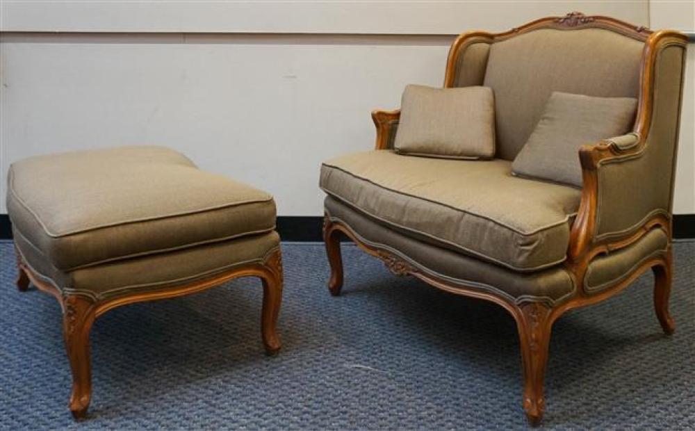 LOUIS XV STYLE CARVED FRUITWOOD TAN