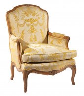 LOUIS XV-STYLE CARVED FRUITWOO