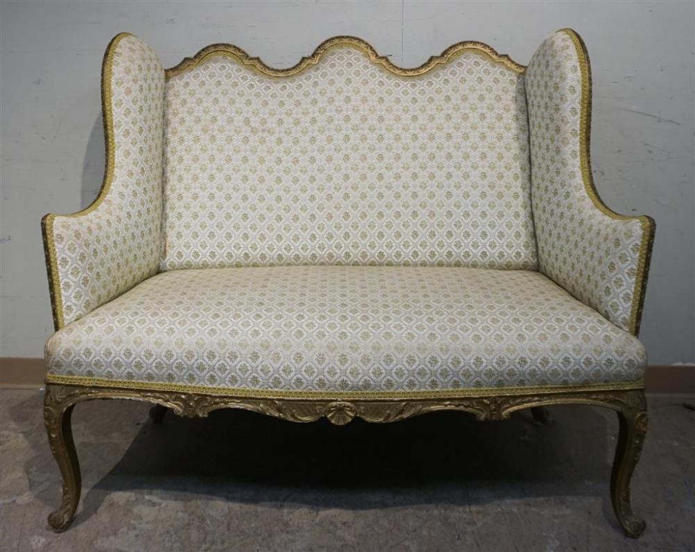 LOUIS XV STYLE CARVED, GILT AND