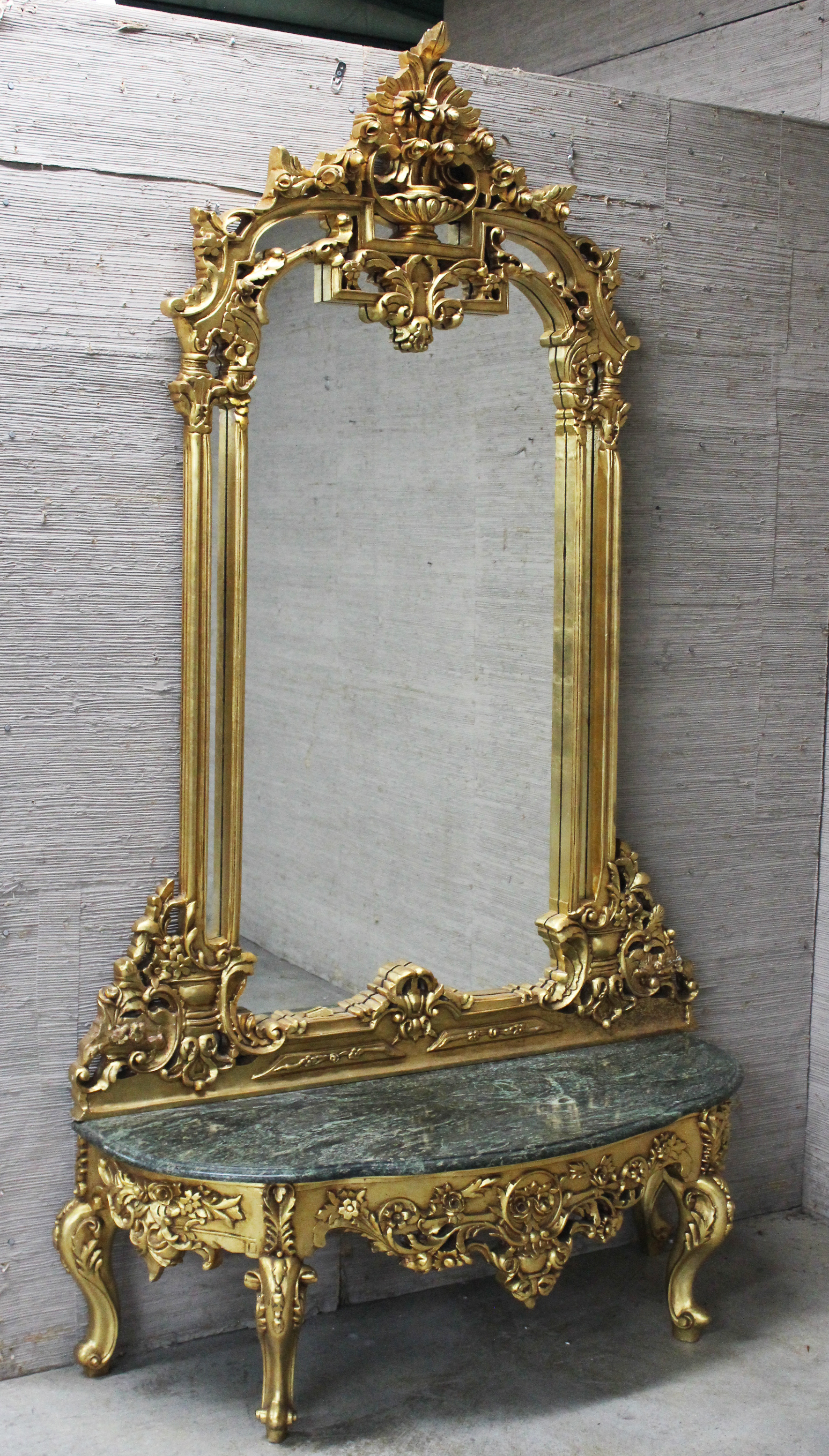 LOUIS XV STYLE CARVED GILTWOOD PIER