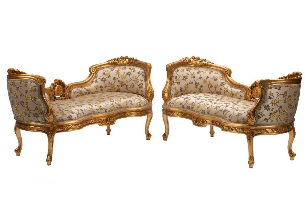 LOUIS XV-STYLE CARVED GILTWOOD