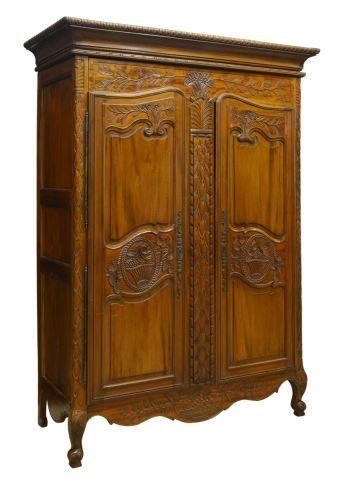 LOUIS XV STYLE CARVED MAHOGANY