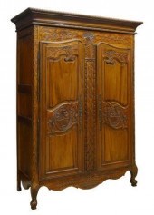 LOUIS XV STYLE CARVED MAHOGANY