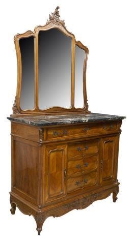 LOUIS XV STYLE CARVED MIRRORED