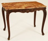 LOUIS XV STYLE CARVED OAK M/TO