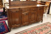 LOUIS XV STYLE CARVED OAK CRED