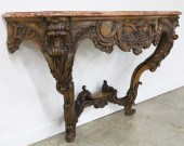 LOUIS XV STYLE CARVED WALNUT C