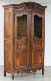 LOUIS XV STYLE CARVED WALNUT A