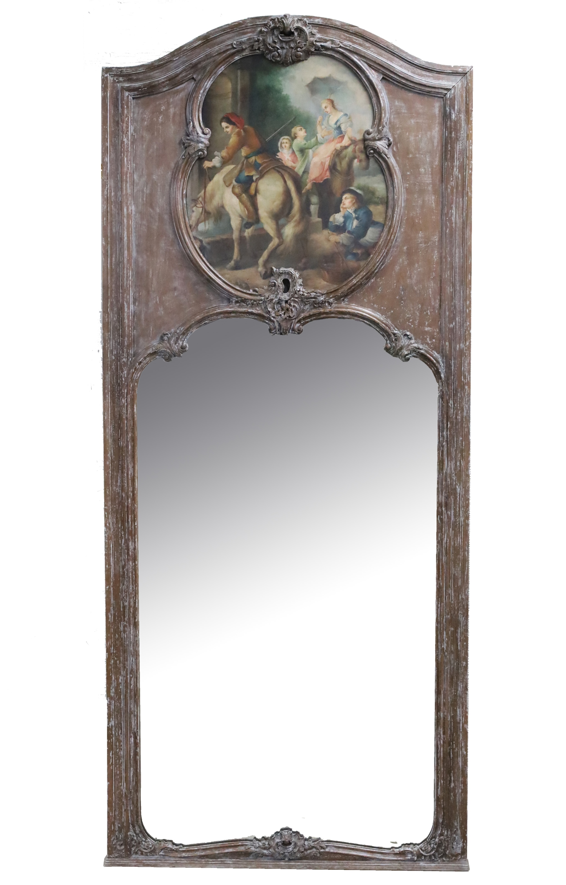 LOUIS XV STYLE CARVED WALNUT