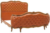 LOUIS XV STYLE CARVED WALNUT B