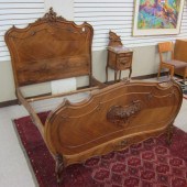 LOUIS XV STYLE CARVED WALNUT D