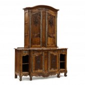 LOUIS XV STYLE CARVED WALNUT B