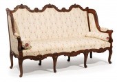 LOUIS XV-STYLE CARVED WALNUT S