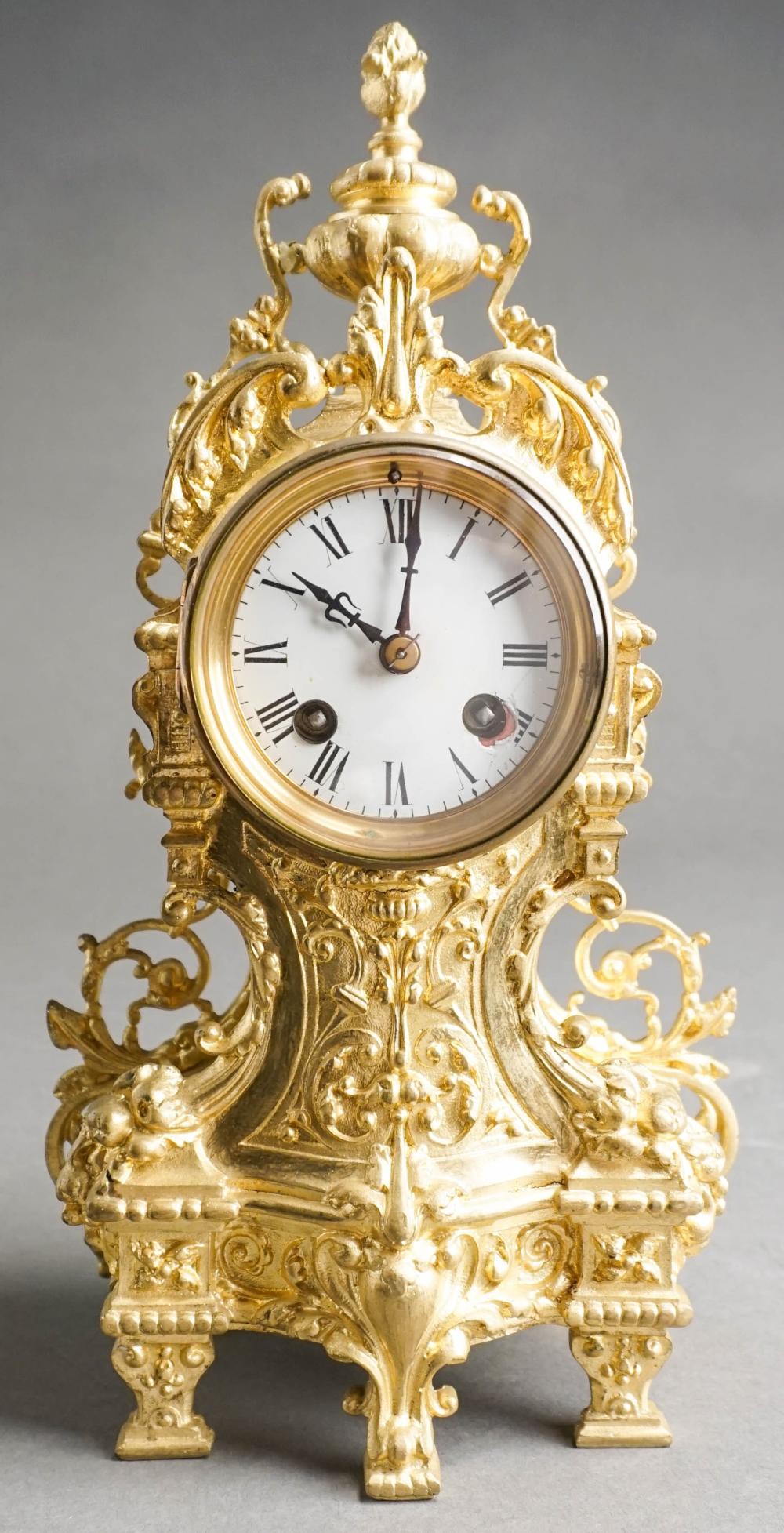 LOUIS XV STYLE CAST BRASS MANTEL