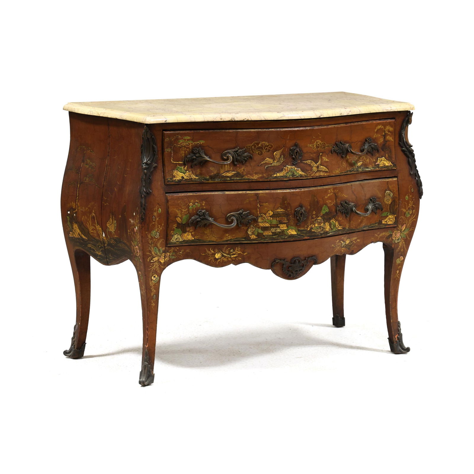LOUIS XV STYLE CHINOISERIE MARBLE