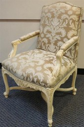 LOUIS XV STYLE CREAM PAINTED F