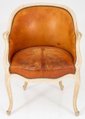 LOUIS XV STYLE CREAM-PAINTED F