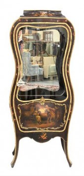 LOUIS XV STYLE CURIO CABINETLo