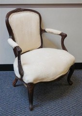 LOUIS XV STYLE DARK STAINED BE
