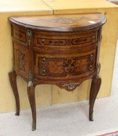 LOUIS XV STYLE DEMILUNE COMMOD