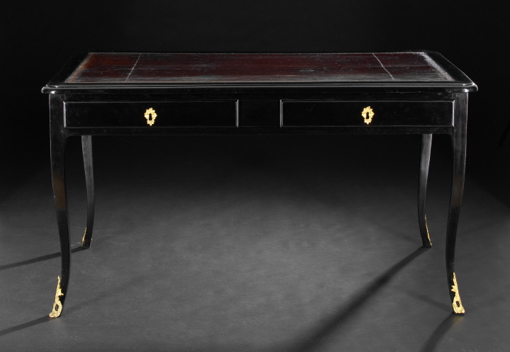 Louis XV-Style Ebonized Bureau