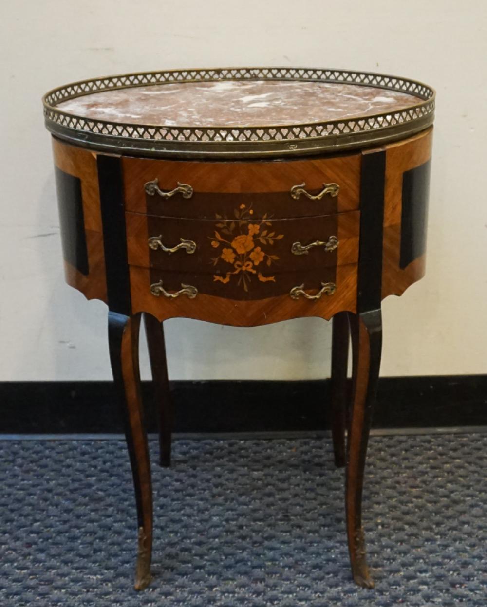 LOUIS XV STYLE EBONIZED SATINWOOD