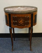 LOUIS XV STYLE EBONIZED SATINW