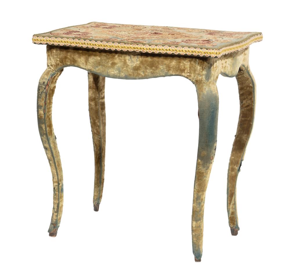 LOUIS XV-STYLE FABRIC COVERED