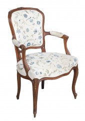 Louis XV Style Fauteuil with E