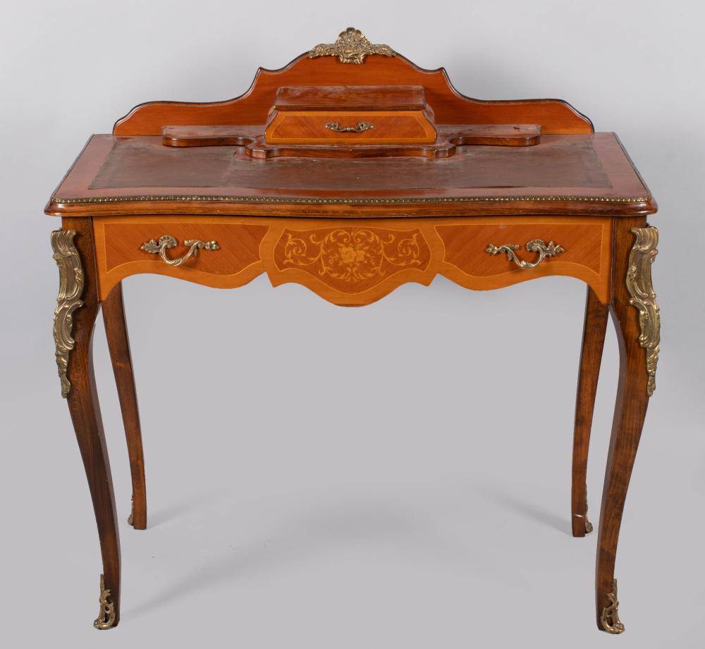 LOUIS XV STYLE FAUX MARQUETRY AND