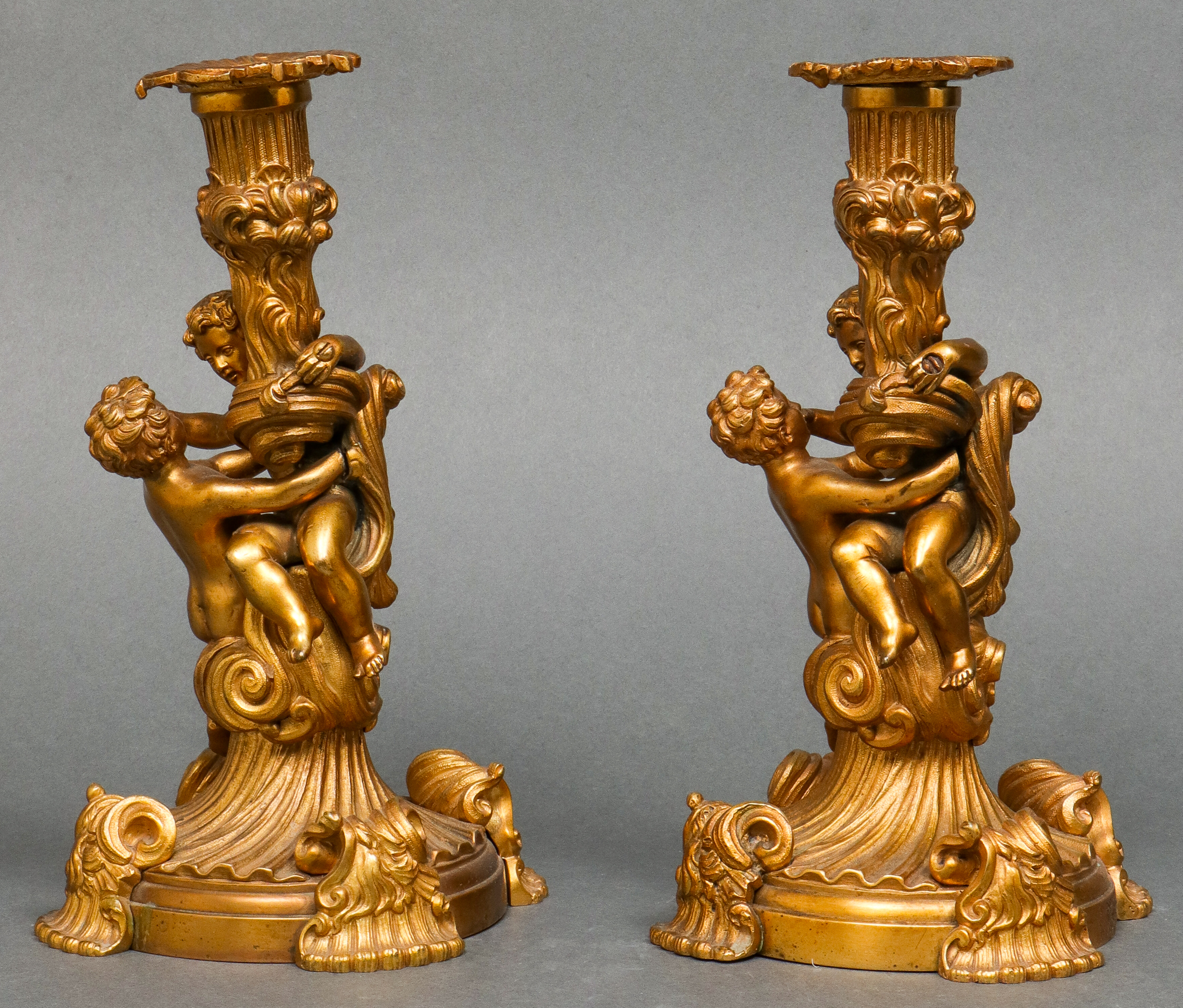LOUIS XV STYLE FIGURAL GILT