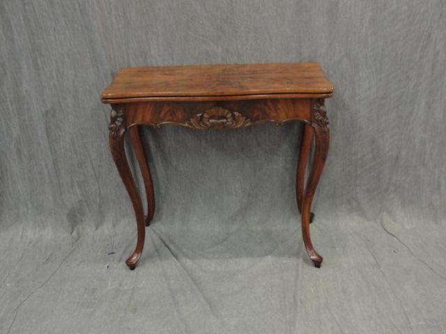 Louis XV Style Flip Top Game Table.