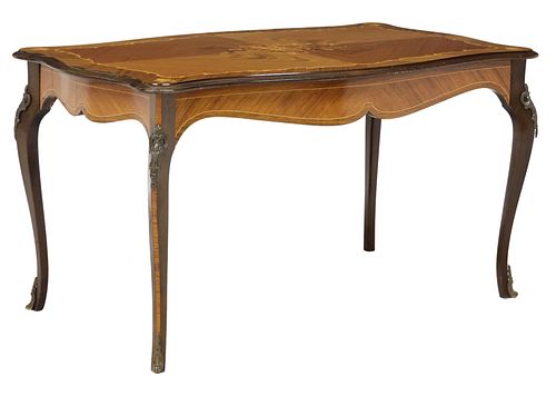 LOUIS XV STYLE FLORAL MARQUETRY