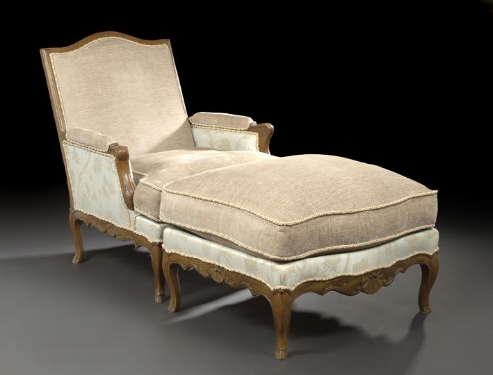 Louis XV-Style Fruitwood Bergere