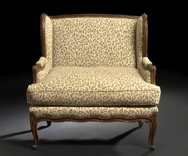 Louis XV-Style Fruitwood Bergere