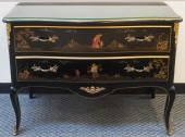LOUIS XV STYLE GILT AND PAINTE