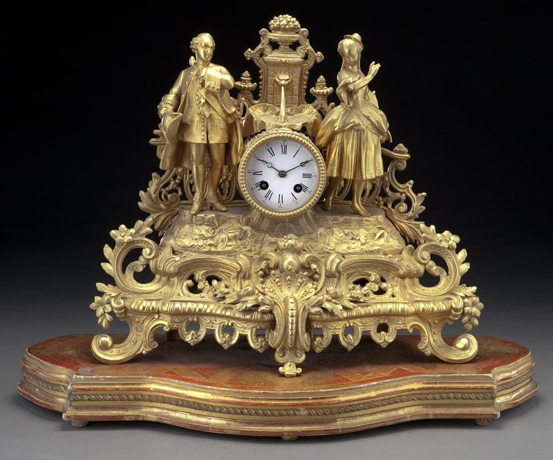 Louis XV style gilt bronze