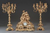 Louis XV style gilt bronze clo