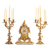 LOUIS XV STYLE GILT BRONZE MAN