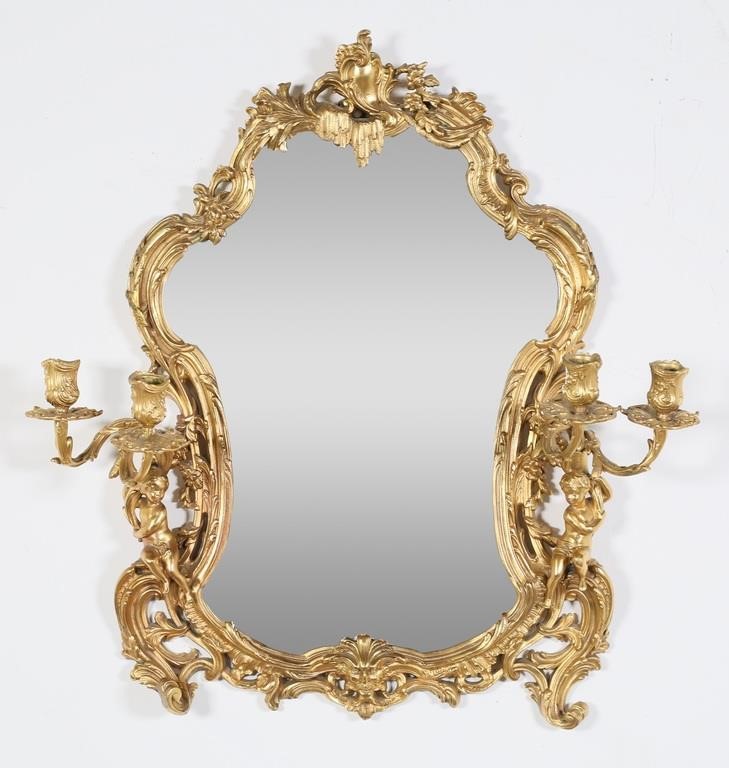 LOUIS XV STYLE GILT BRONZE