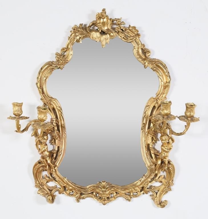 LOUIS XV STYLE GILT BRONZE