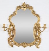 LOUIS XV STYLE GILT BRONZE MIR