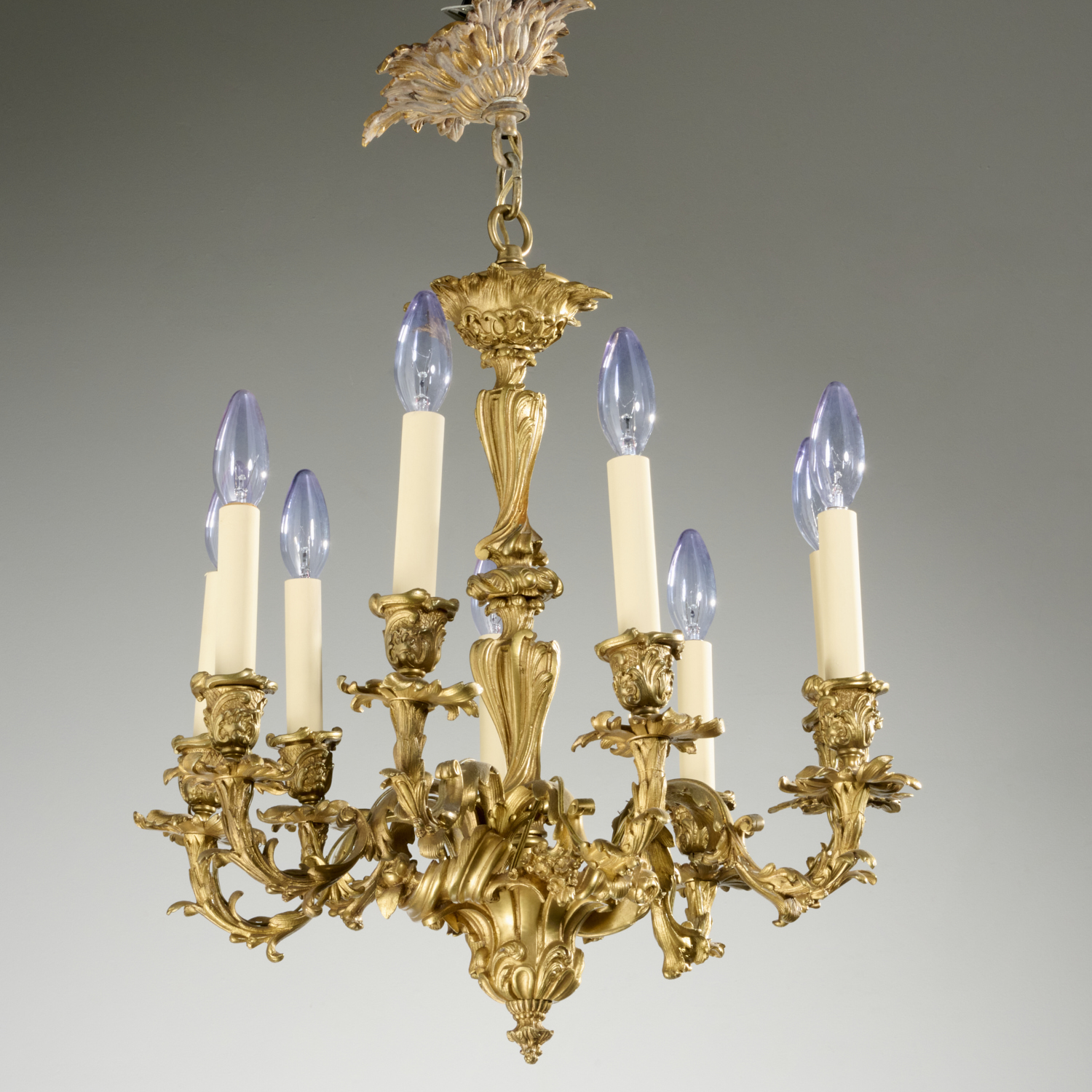LOUIS XV STYLE GILT BRONZE