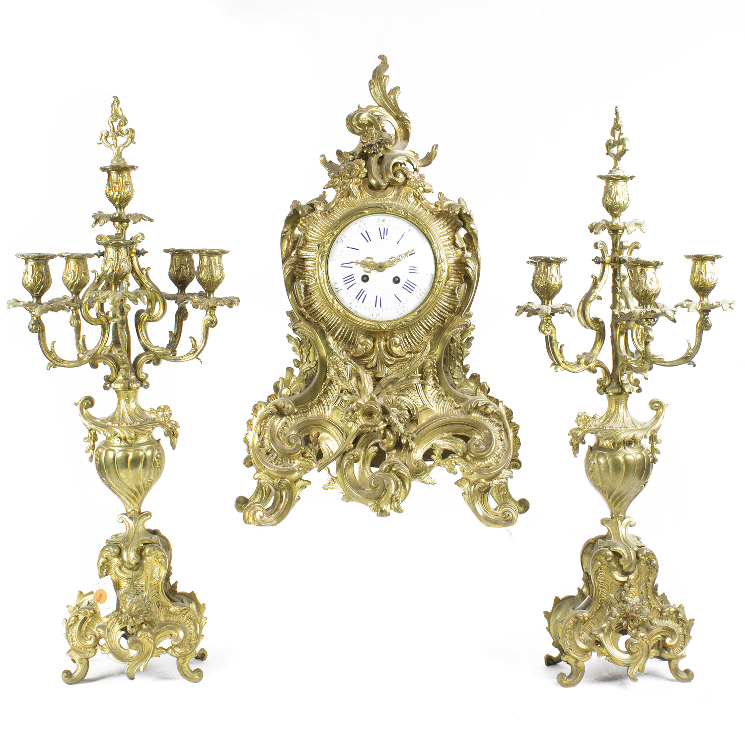 LOUIS XV STYLE GILT BRONZE