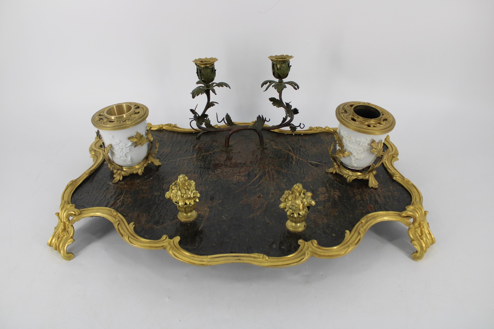 LOUIS XV STYLE GILT BRONZE