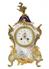 LOUIS XV-STYLE GILT BRONZE-MOU